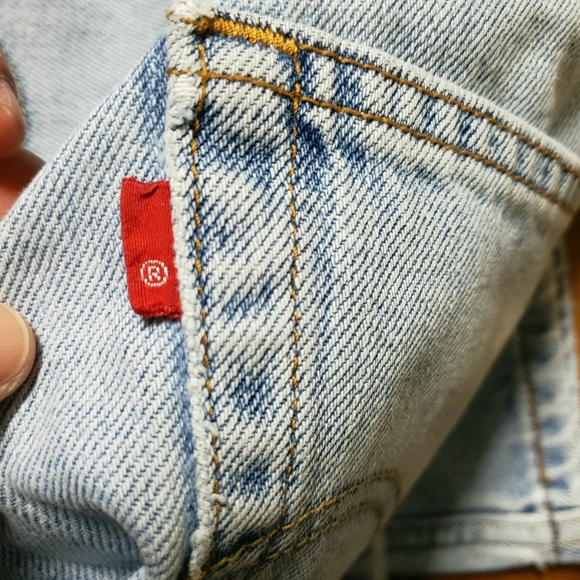 Levi's Vtg 90'S 505 Straight Leg Light Wash Men's Jean's Sz:34x32 (Rare Red Tab) - Picture 9 of 16